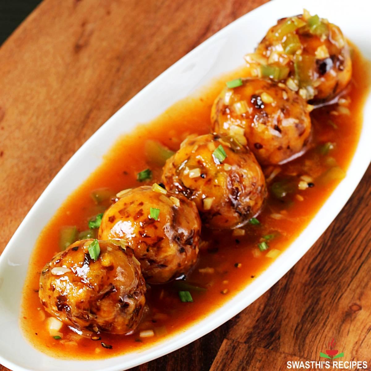 Veg Manchurian.