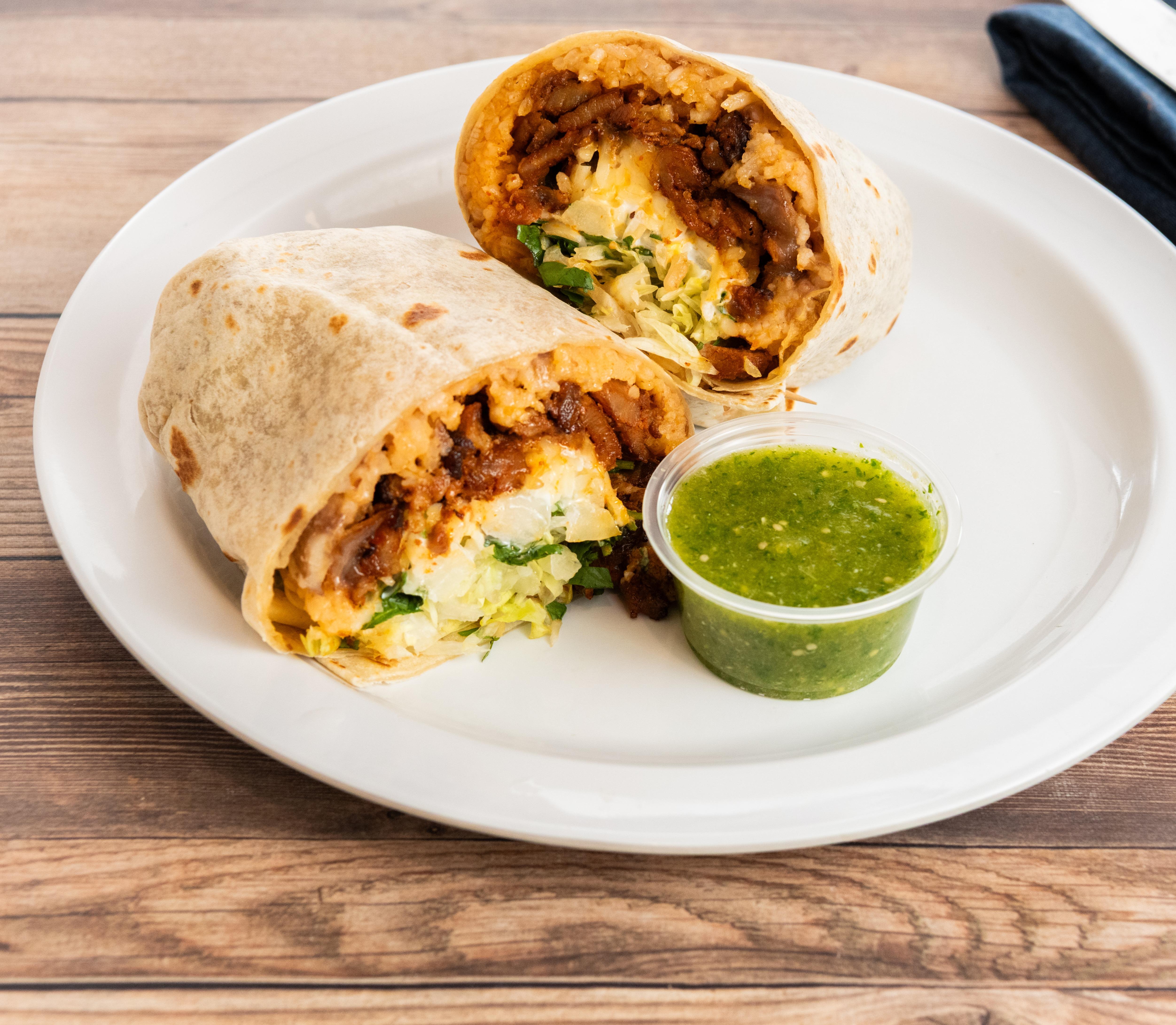 Classic Burrito Al Pastor.