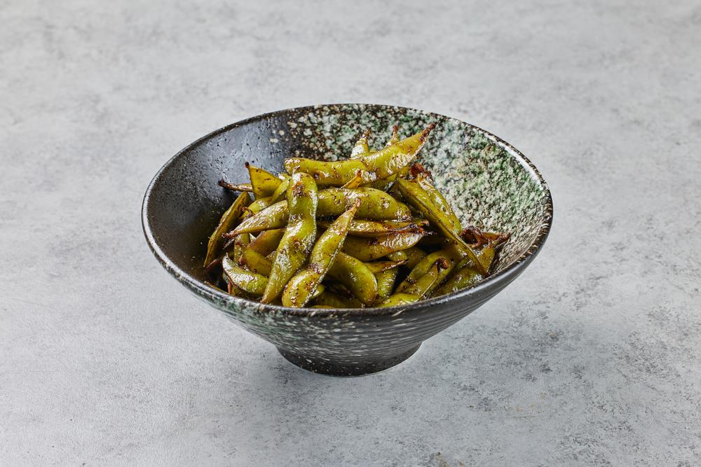 Sweet & Spicy Edamame.