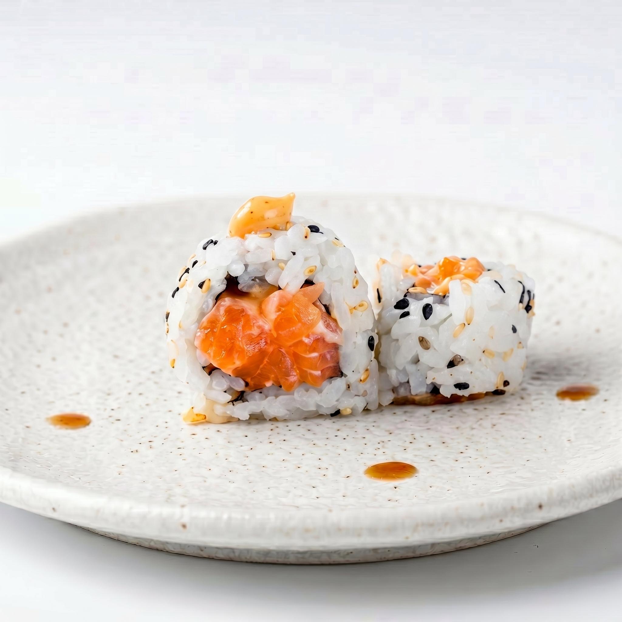 SPICY SALMON ROLL *.