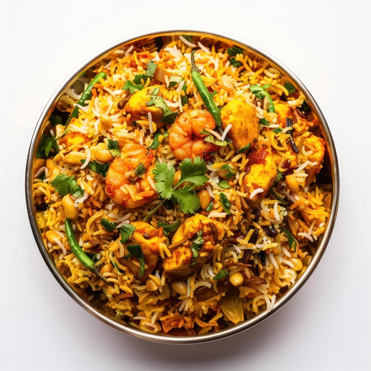 Shrimp Biriyani.