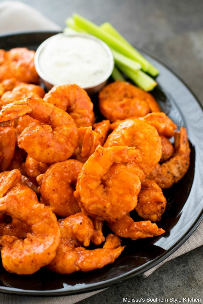 Buffalo Shrimp Platter.