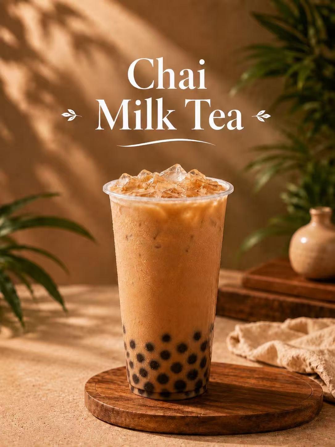 Chai Boba Milk Tea.