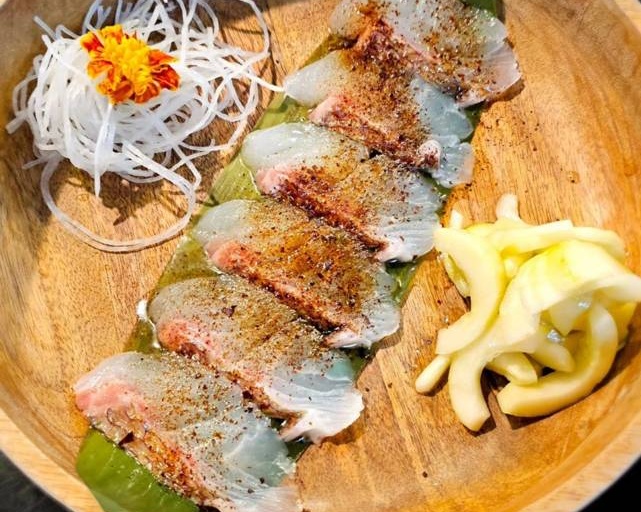 Jpn Snapper Carpaccio Sashimi.