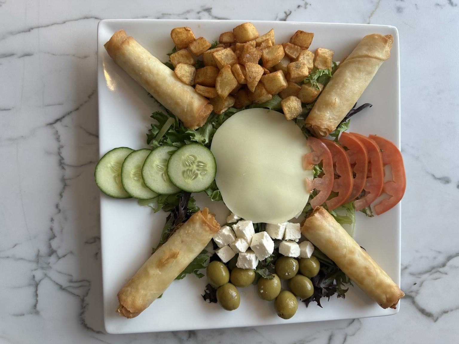 Cheese Rolls Plate.