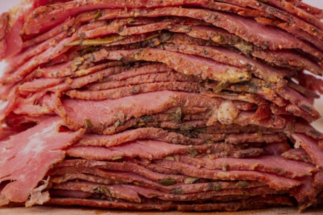 Steamed Pastrami Plate.