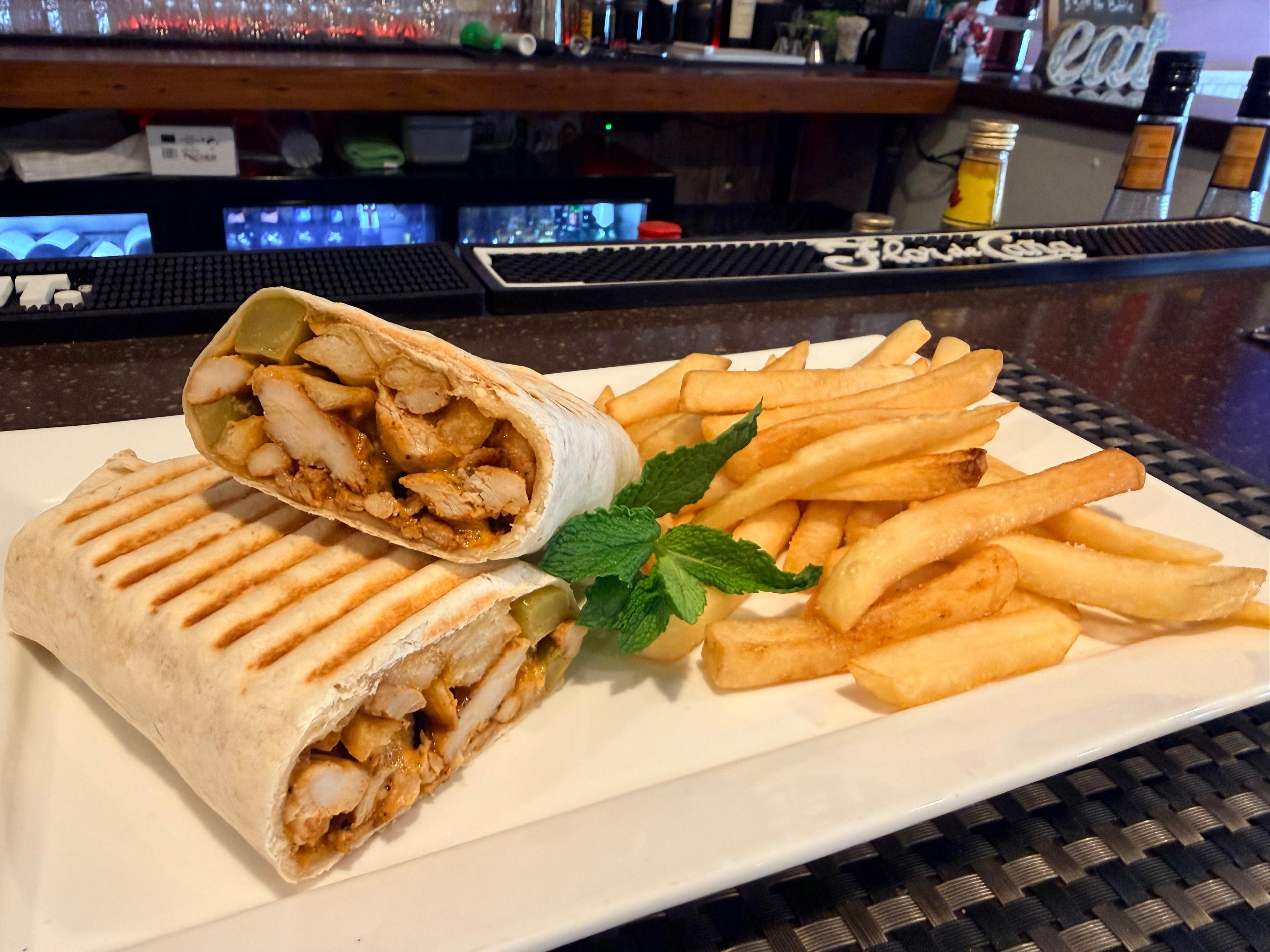 Chicken Shawarma Wrap.