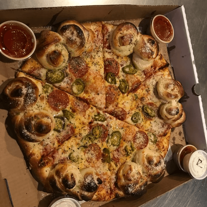 Garlic Knot Pizza.