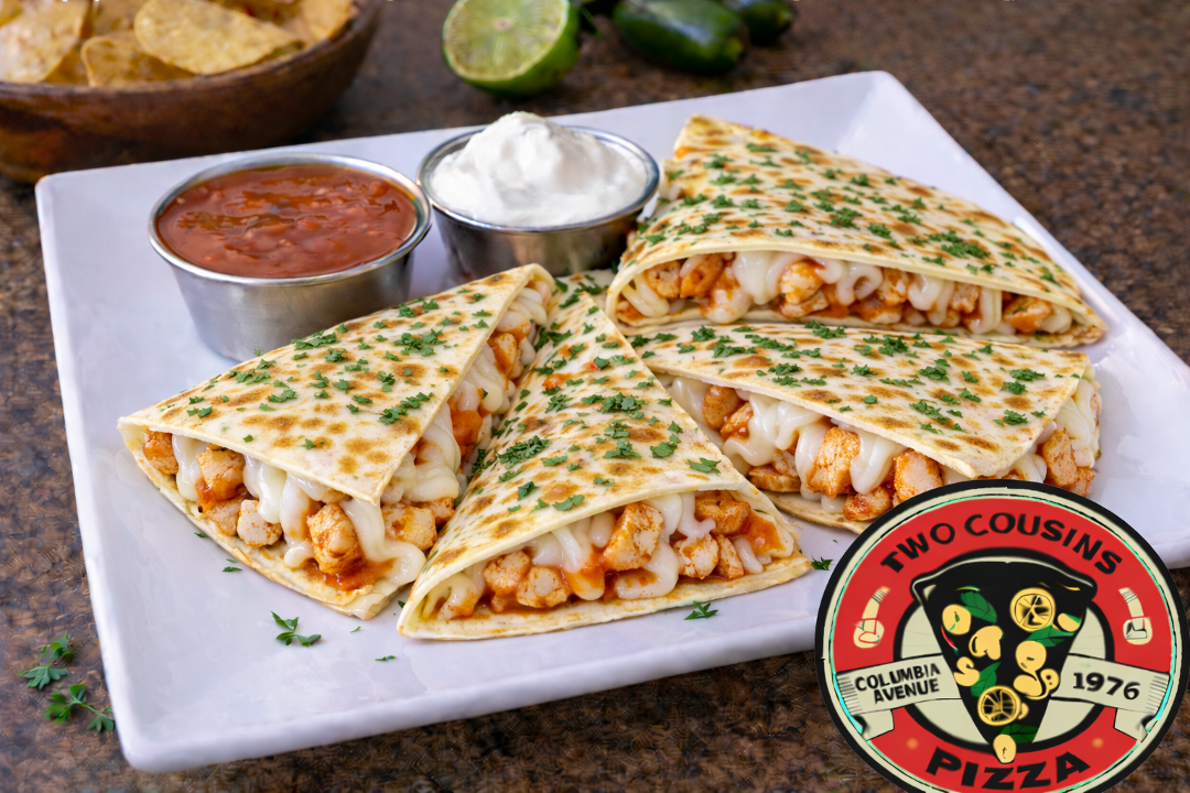 Buffalo Chicken Ranch Quesadilla.