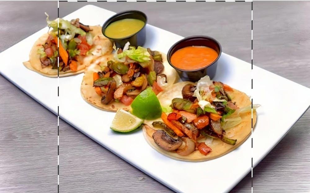 3 Vegetable Tacos.