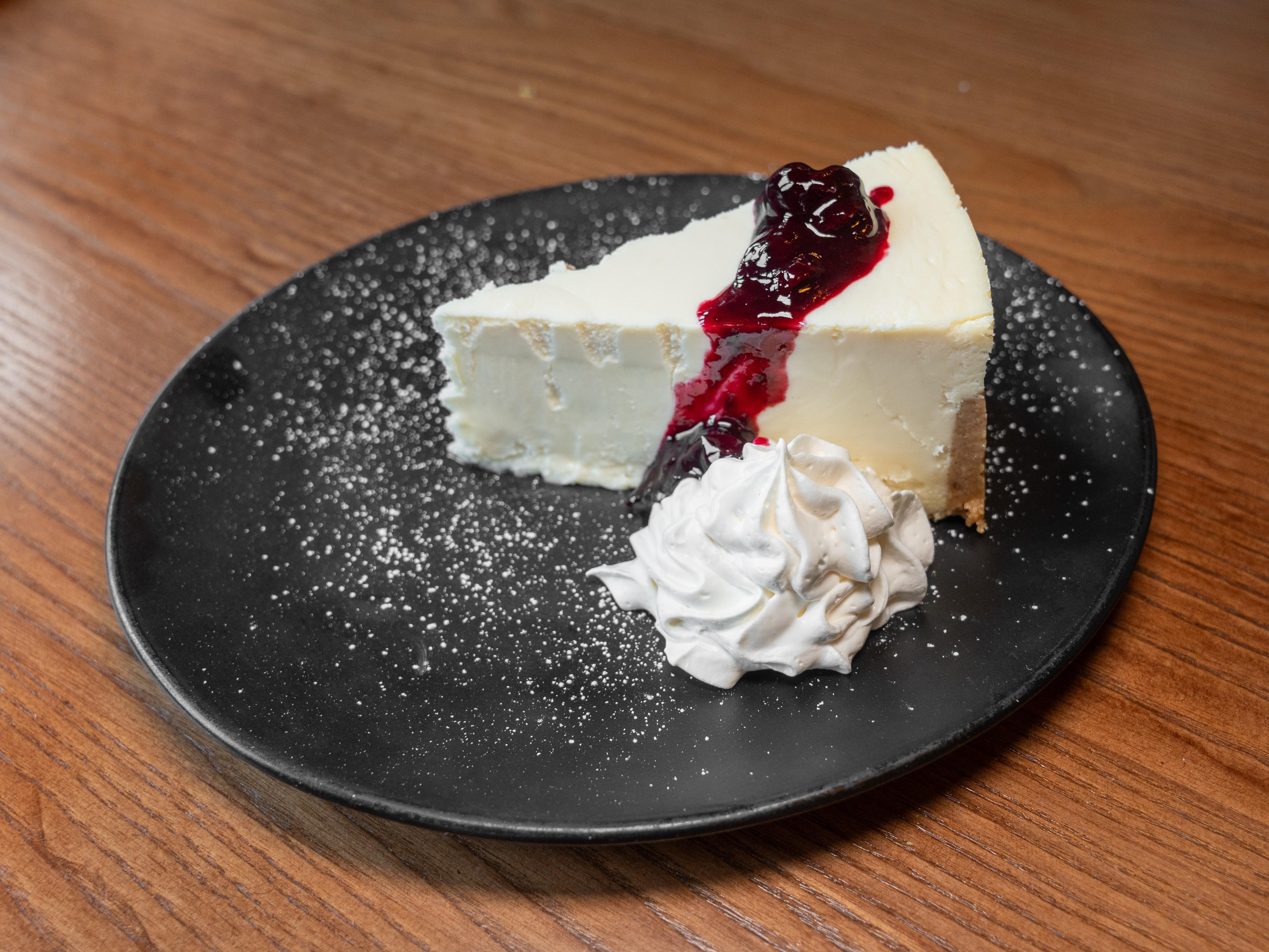BLUEBERRY CHEESECAKE.