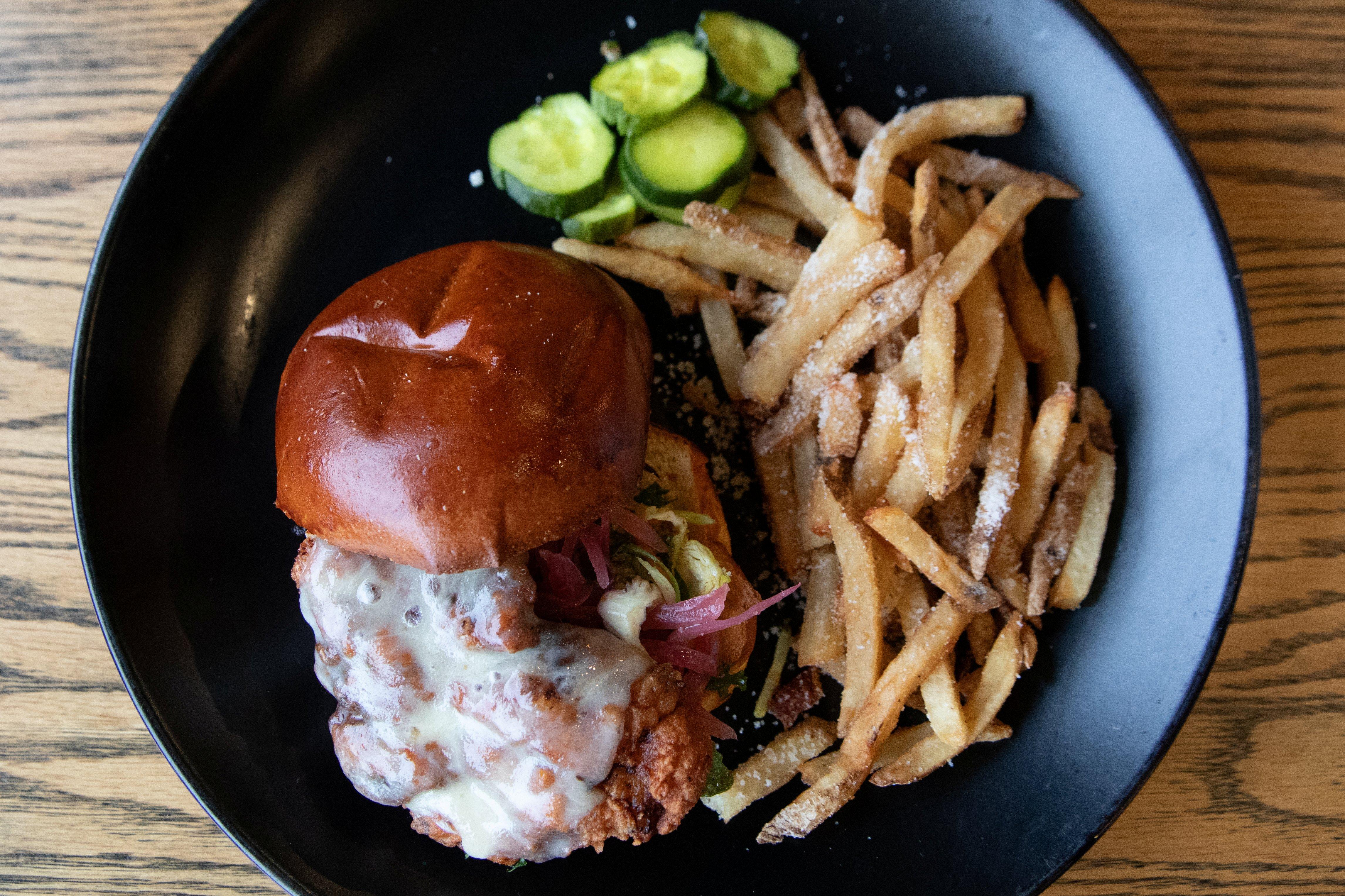 Fried Chicken Thigh Sandwich.