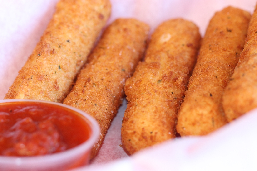 Fried Mozzarella Sticks.