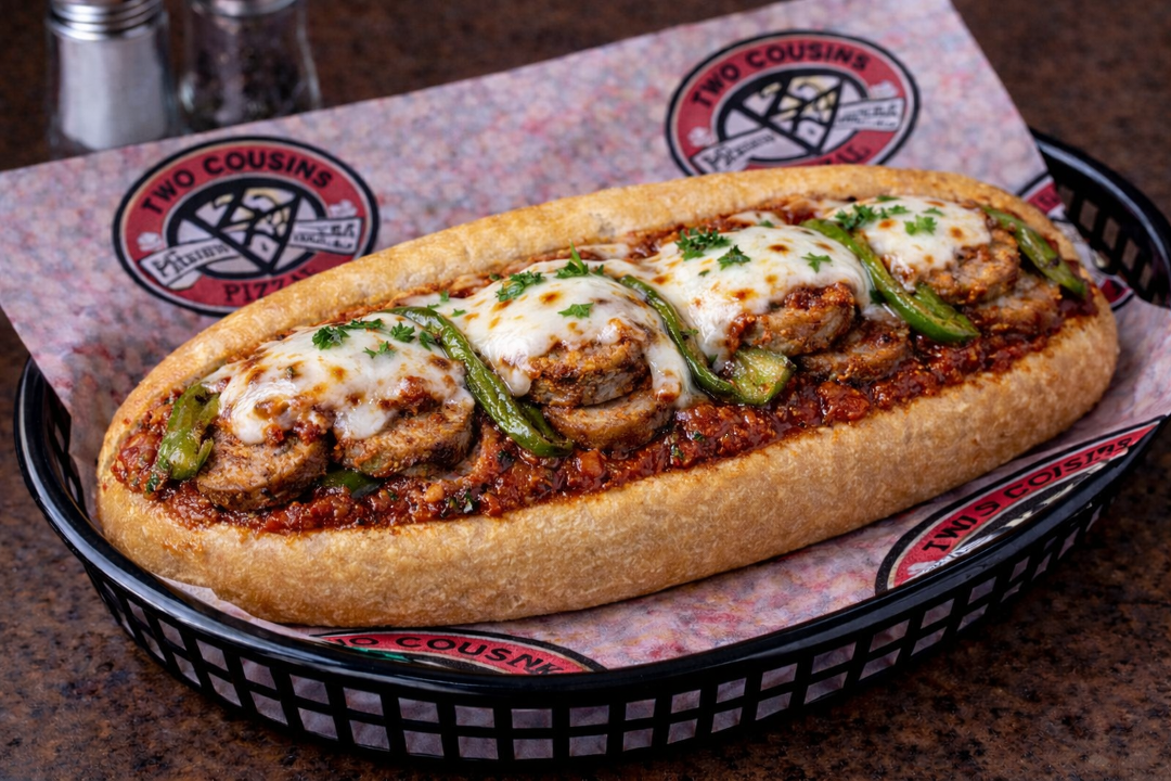 Sausage and Pepper Parm Sub.
