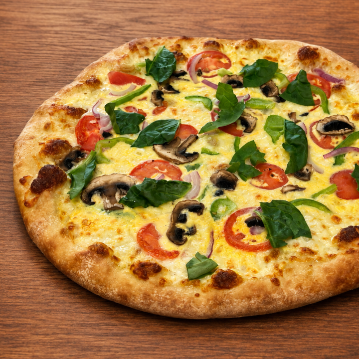 Veggie Breakfast Pizza.