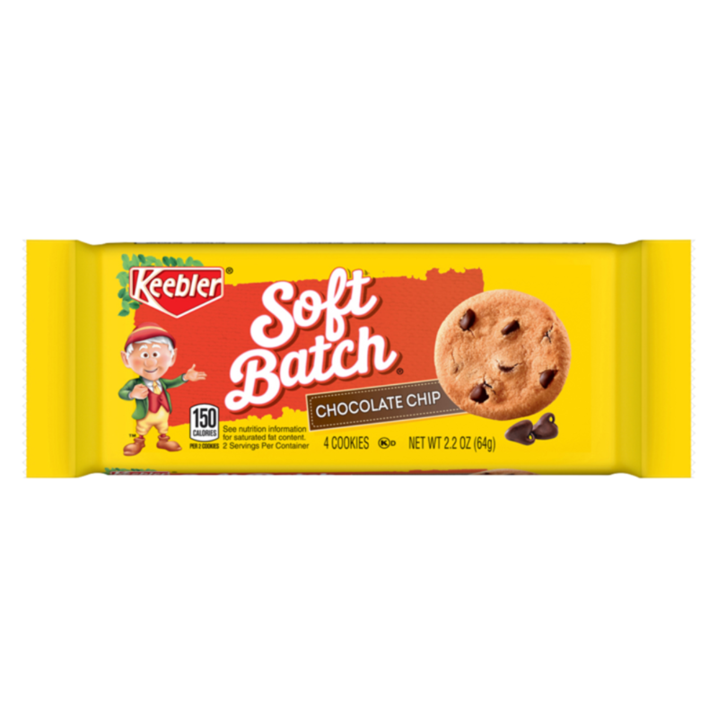 Keebler Soft Batch Cookies, Chocolate Chip - 2.2 Oz.