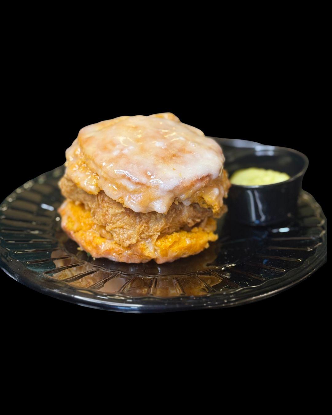 Sweet Potato Chicken Biscuit.