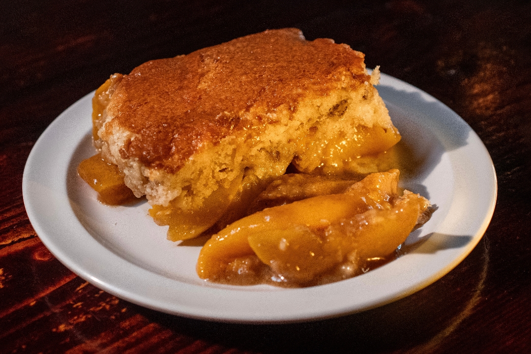 Peach cobbler.