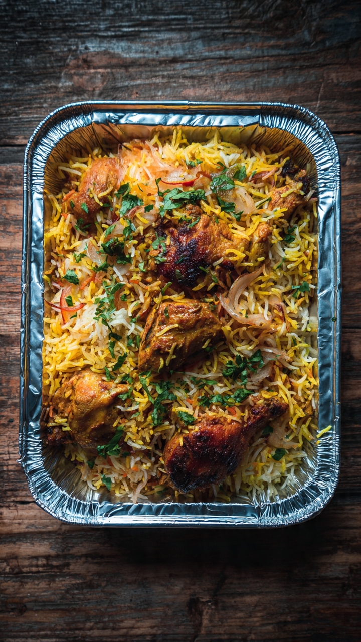 Party Tray - Hyderabadi Dum Biryani (Chicken).