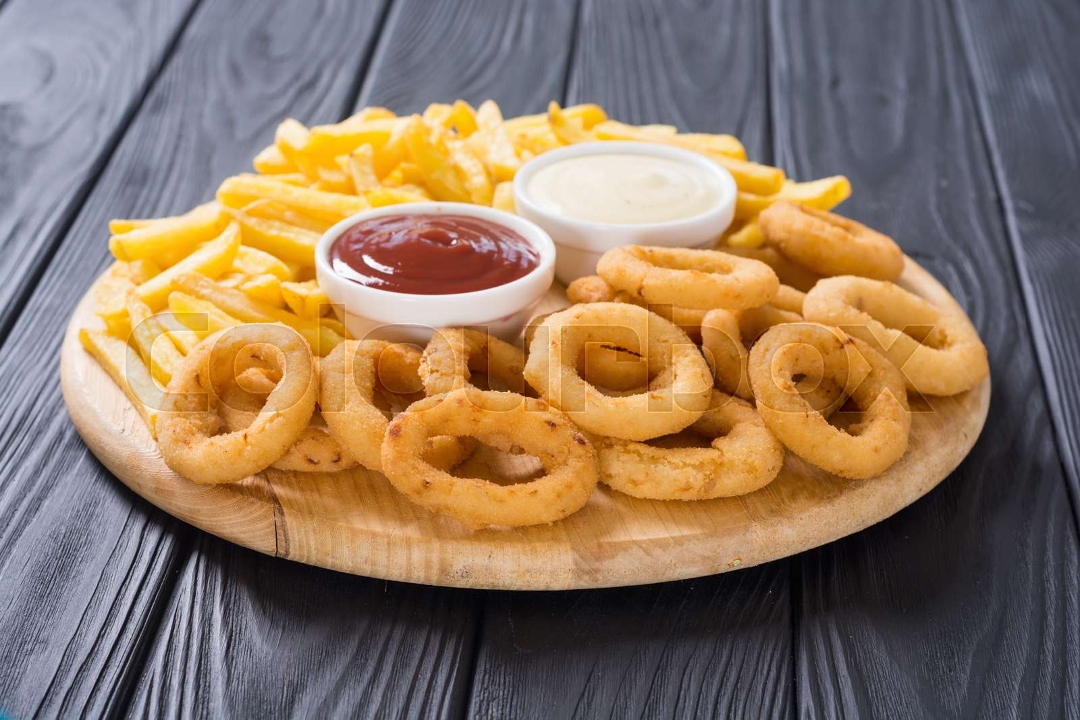 Onion Rings & Fries.
