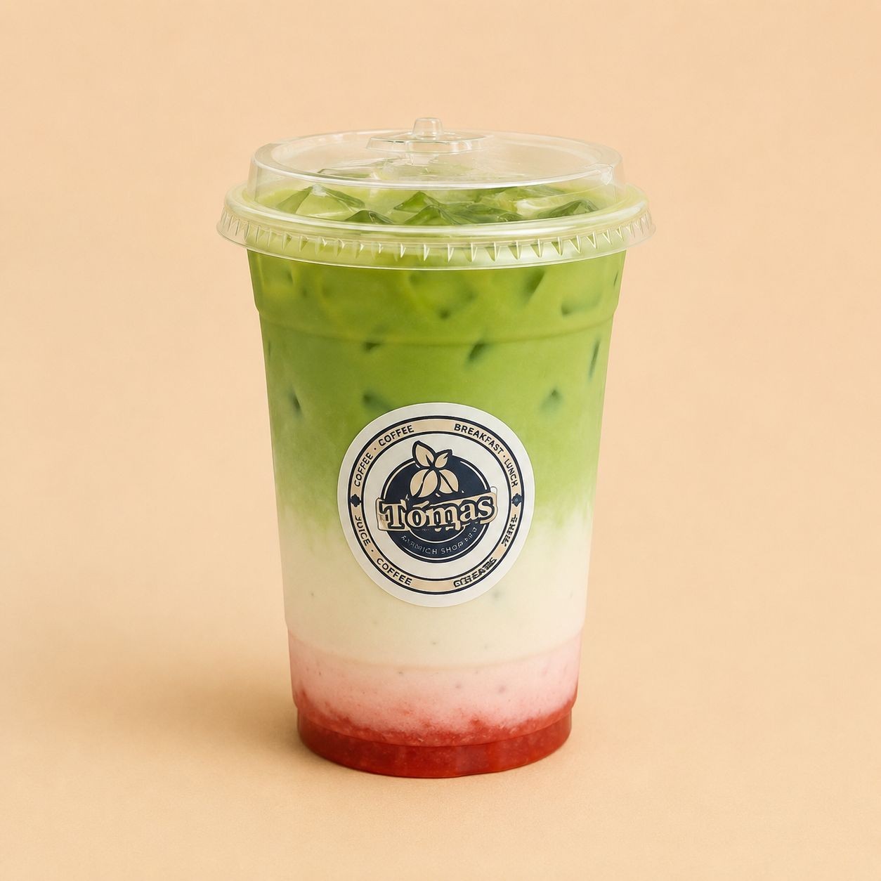 Iced Strawberry Matcha.
