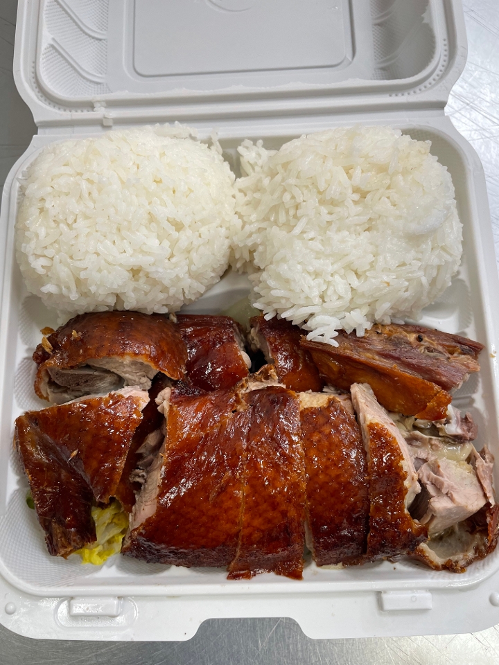 烧鸭飯 186.Roast Duck on Rice.