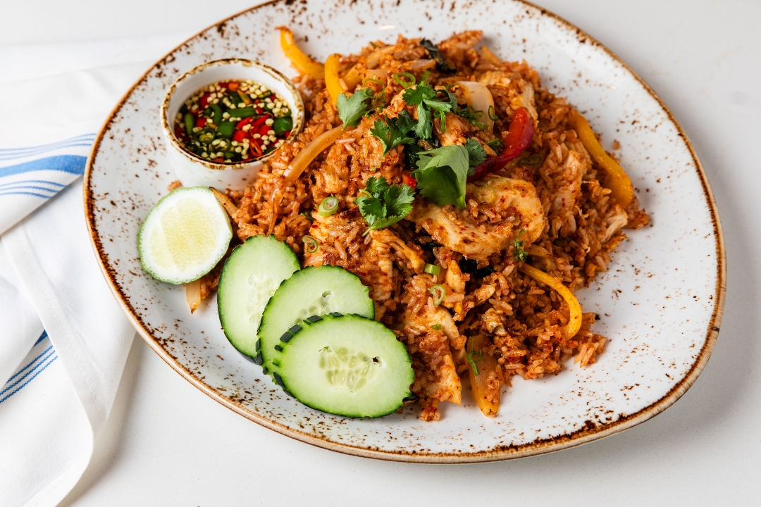 Red Curry Fried Rice.