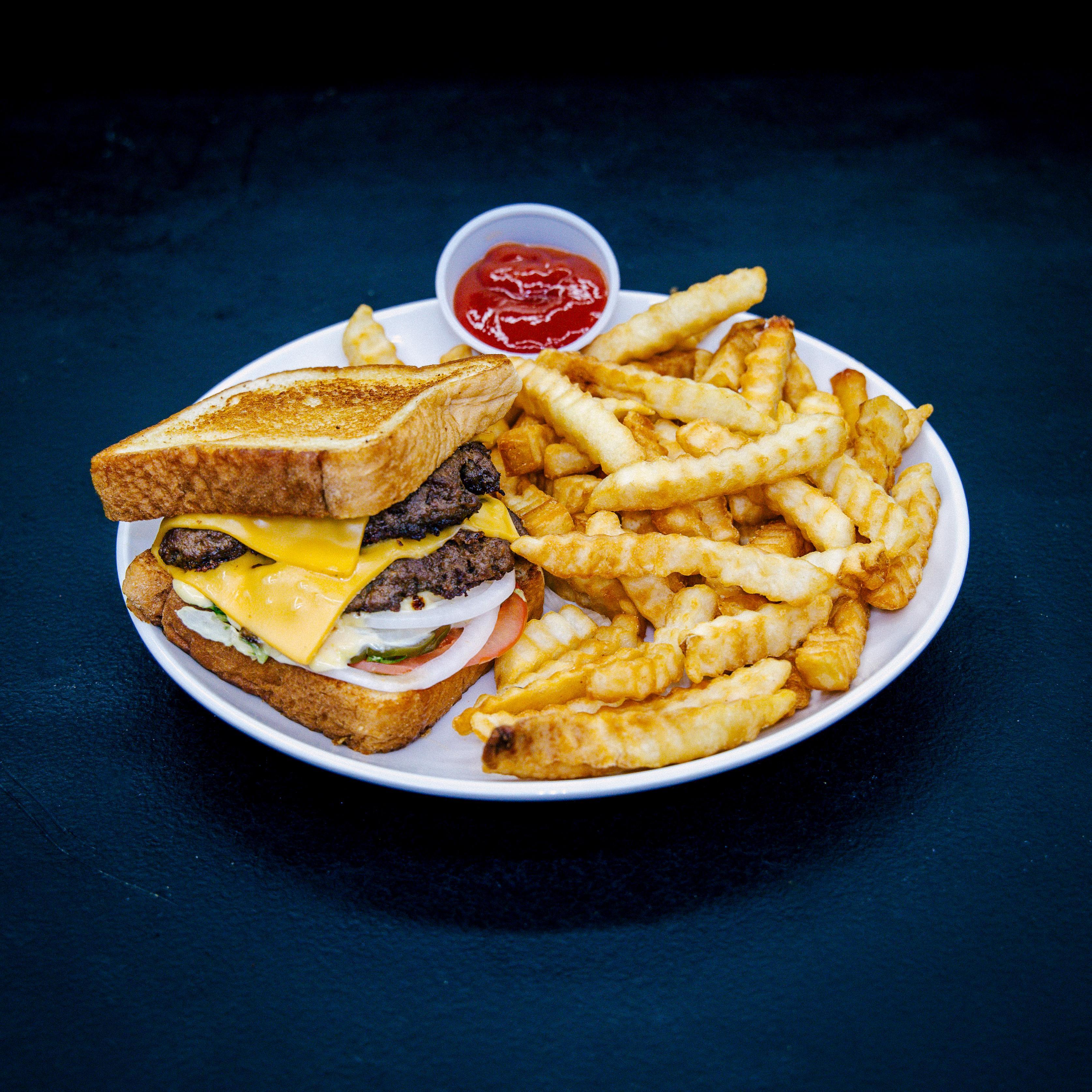 Fat Cheese Burger Combo.