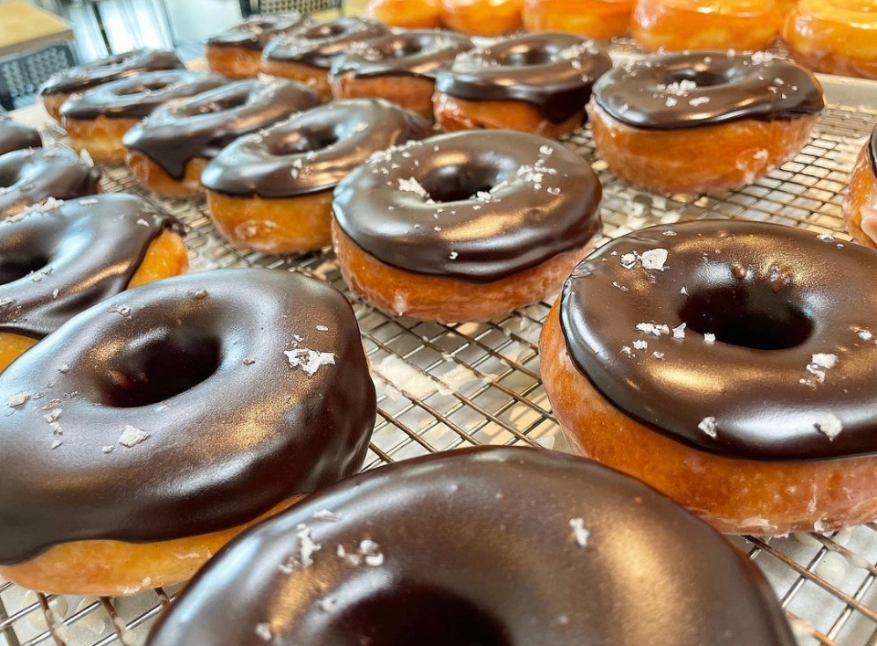 Valrhona Chocolate & Sea Salt Glazed.