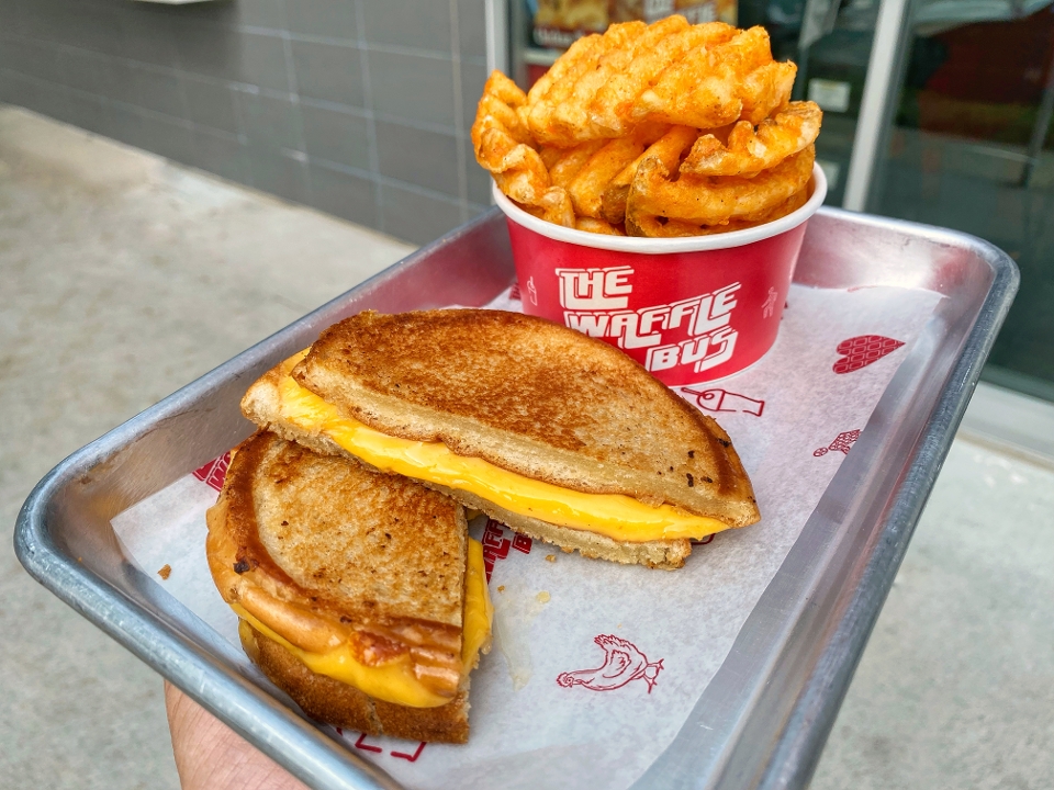 Kids Grilled Cheese and Fries.