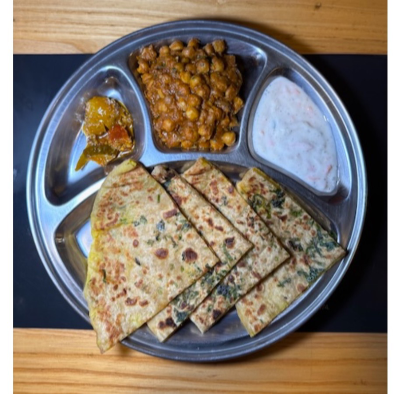 Aloo Paratha Platter.