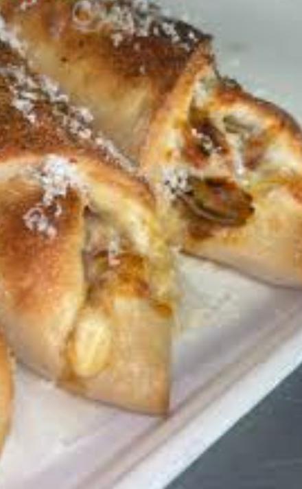 FAMILY STYLE EGGPLANT PARM STROMBOLI.