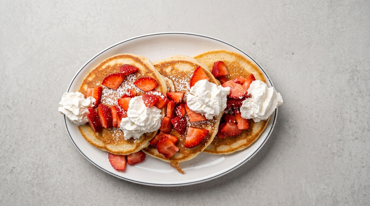 Strawberry Shortcake Pancakes.