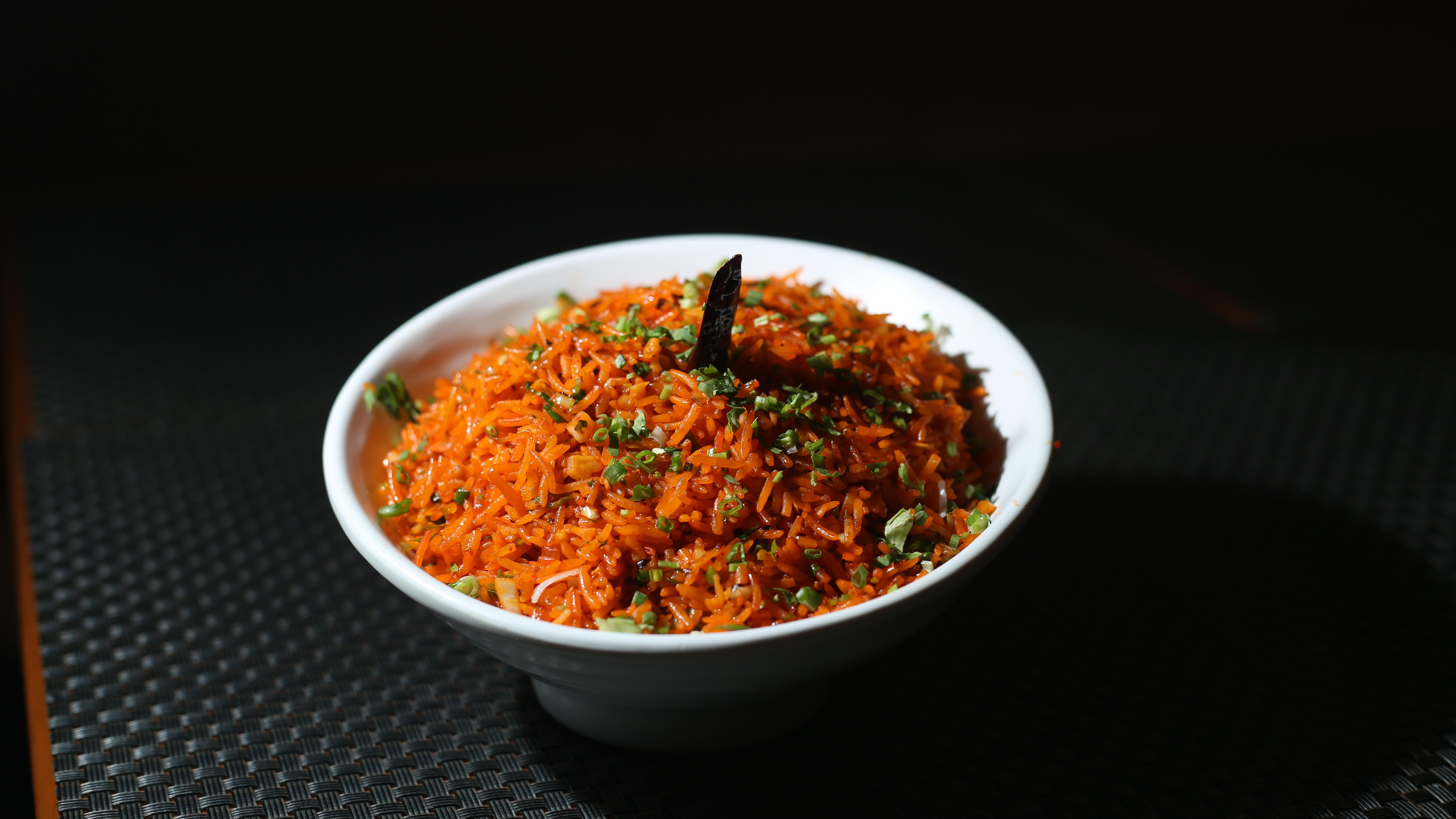 Veg Schezwan Fried Rice.