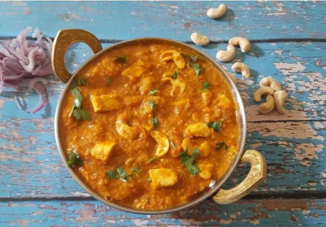 Cashew Paneer Curry.
