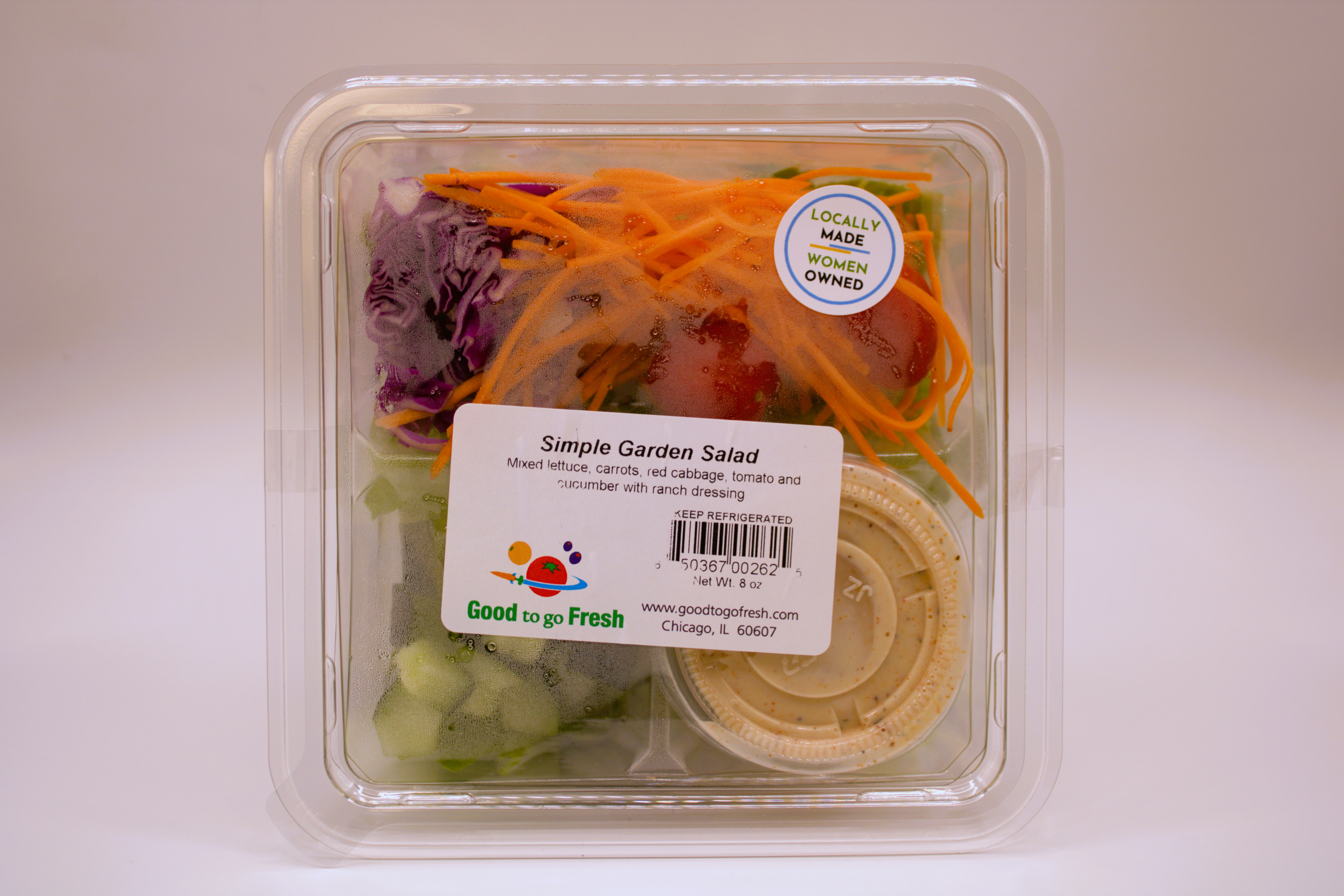 Simple Garden Salad (Vegetarian).