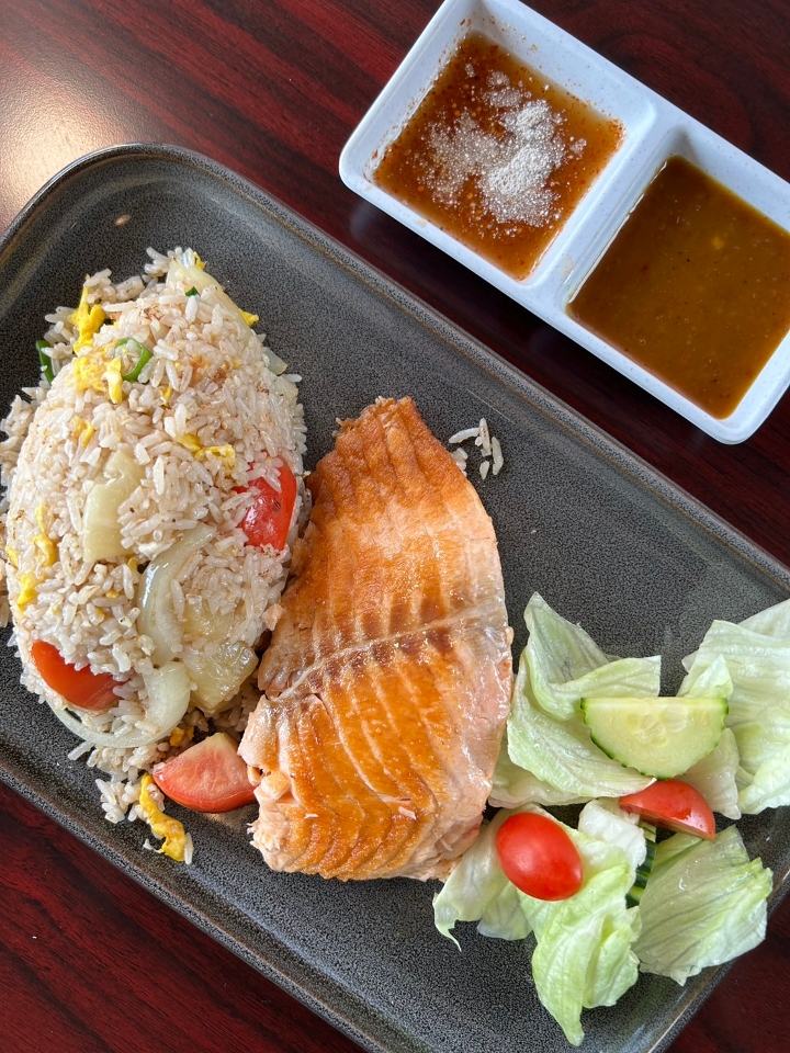 Grilled Salmon.