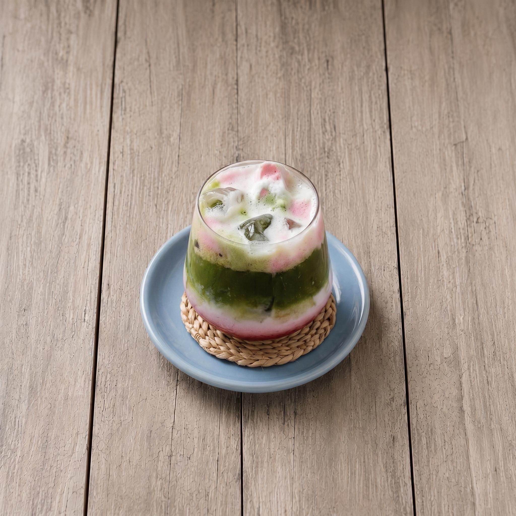 Iced Raspberry Matcha.