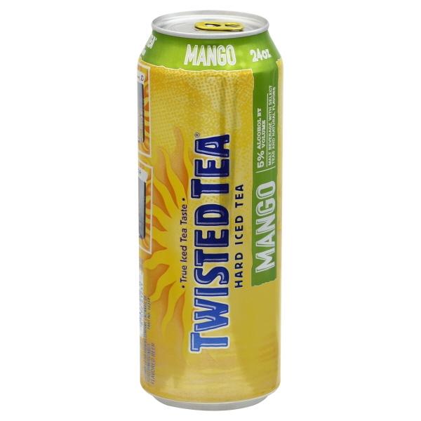 Twisted Tea Mango 24oz Can 5.0% ABV.