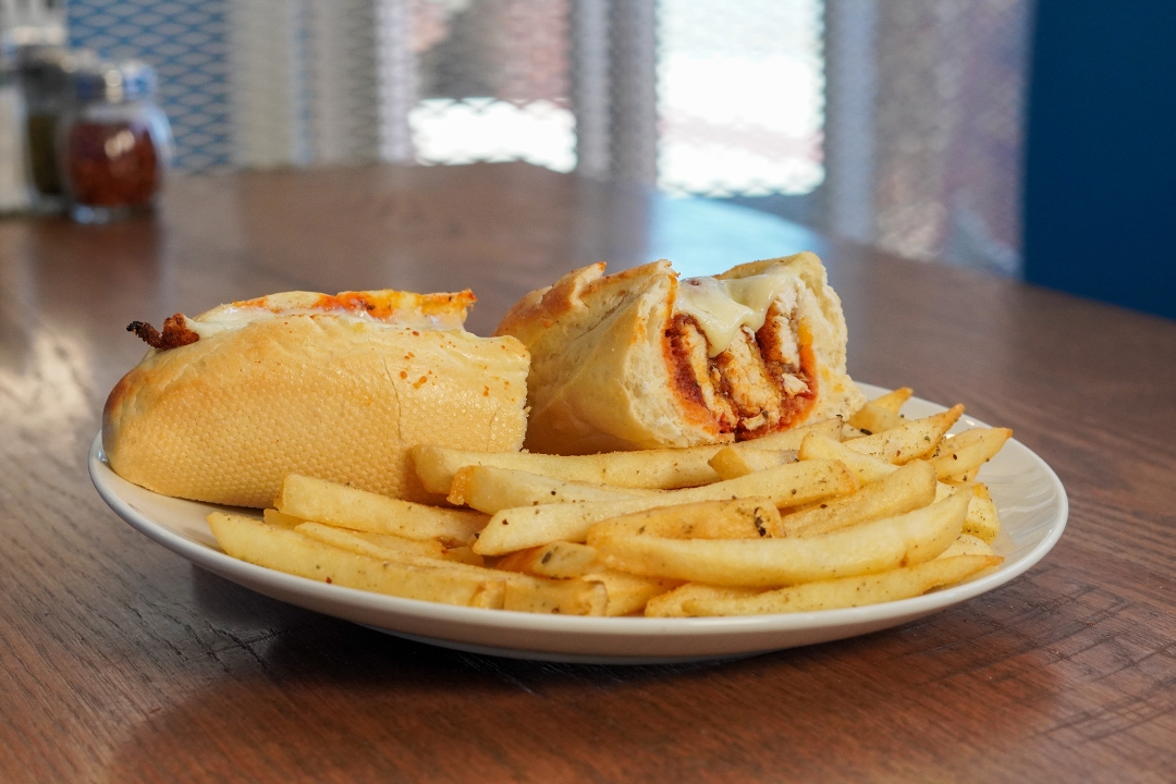 Chicken Parmigiana Sub.
