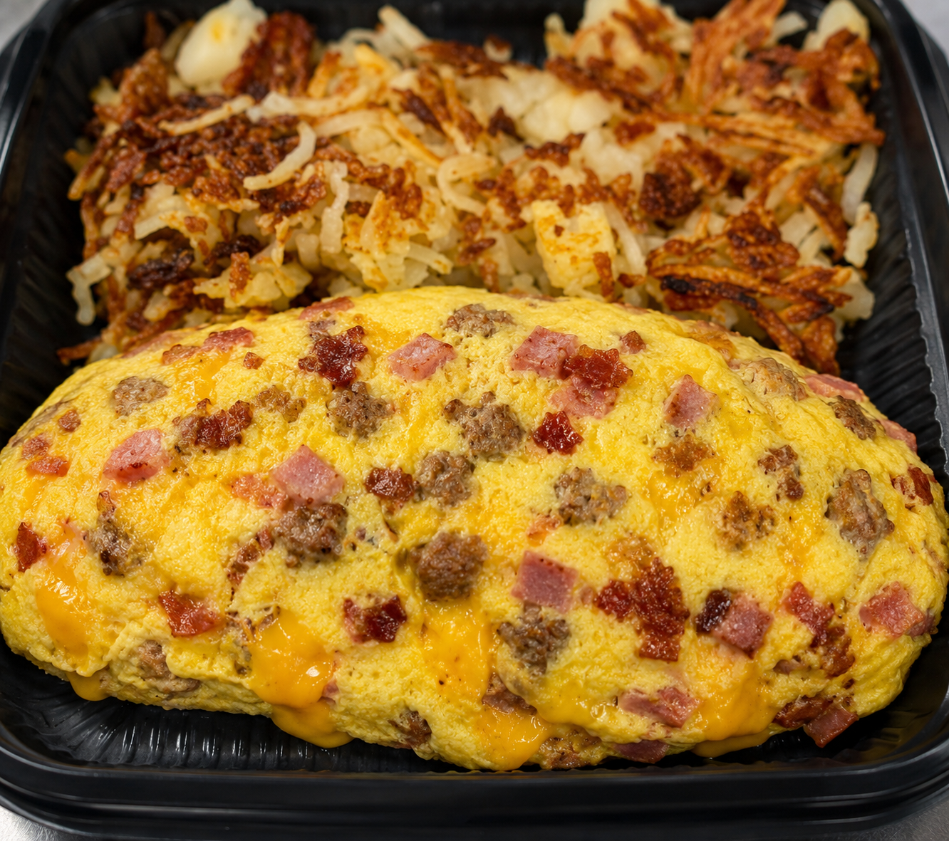 Meat Lovers Omelette.