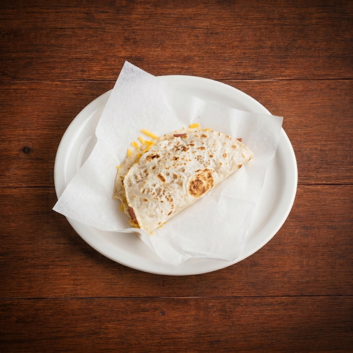 Bean cheese taco.