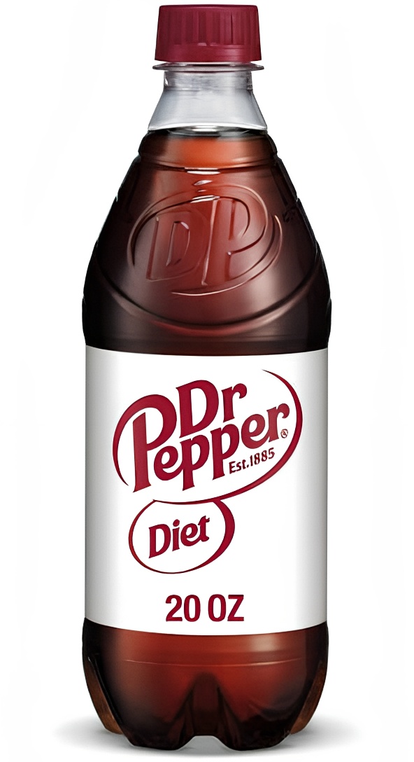 Diet Dr Pepper Bottle.