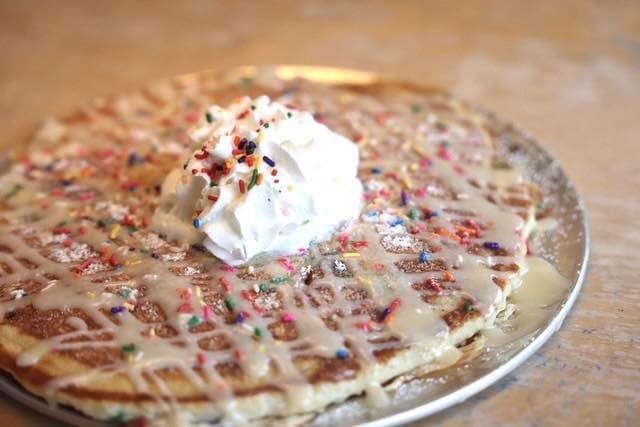 Rainbow Sprinkles Pancake.