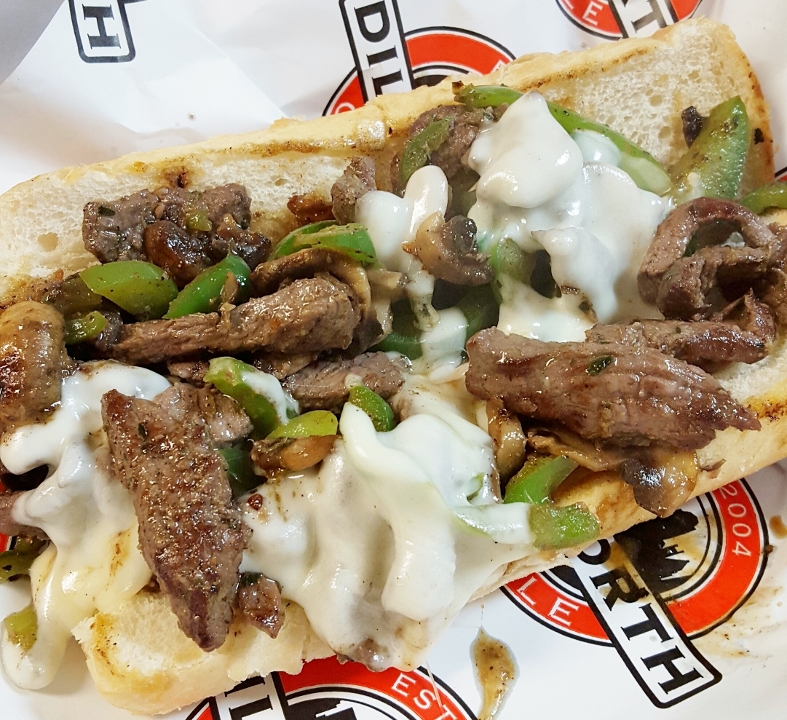 STEAK HOAGIE MELT.
