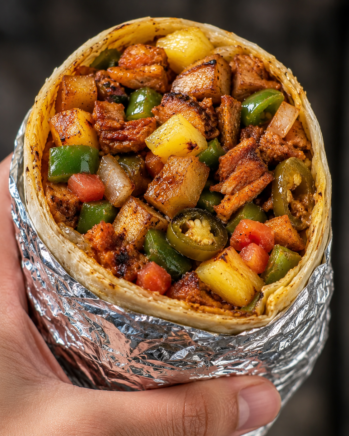 Carbon Skillet Burrito.