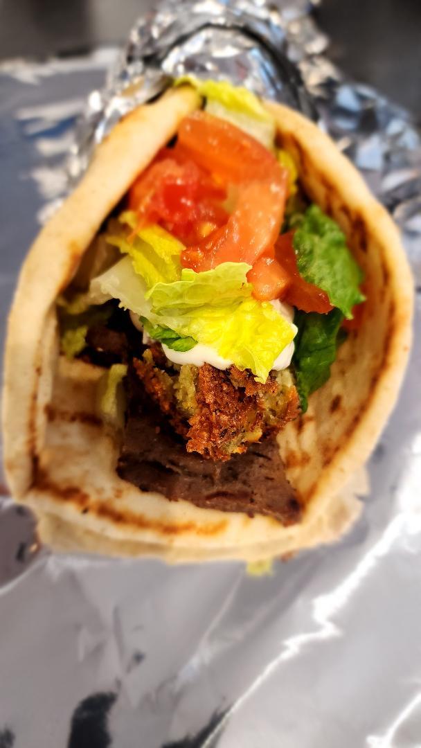 1/2 Gyro 1/2 Fal Wrap.