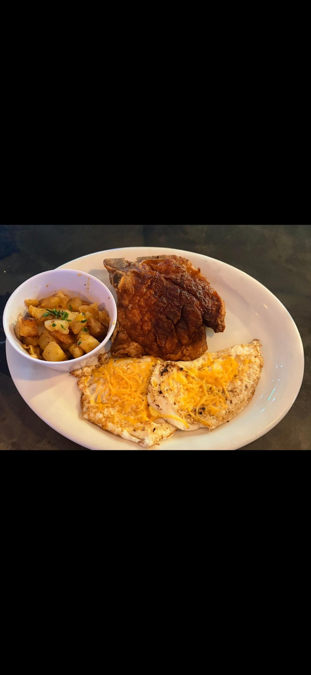 Pork chop plate.