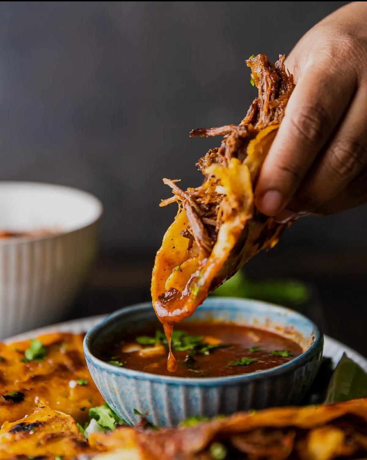 Birria tacos.