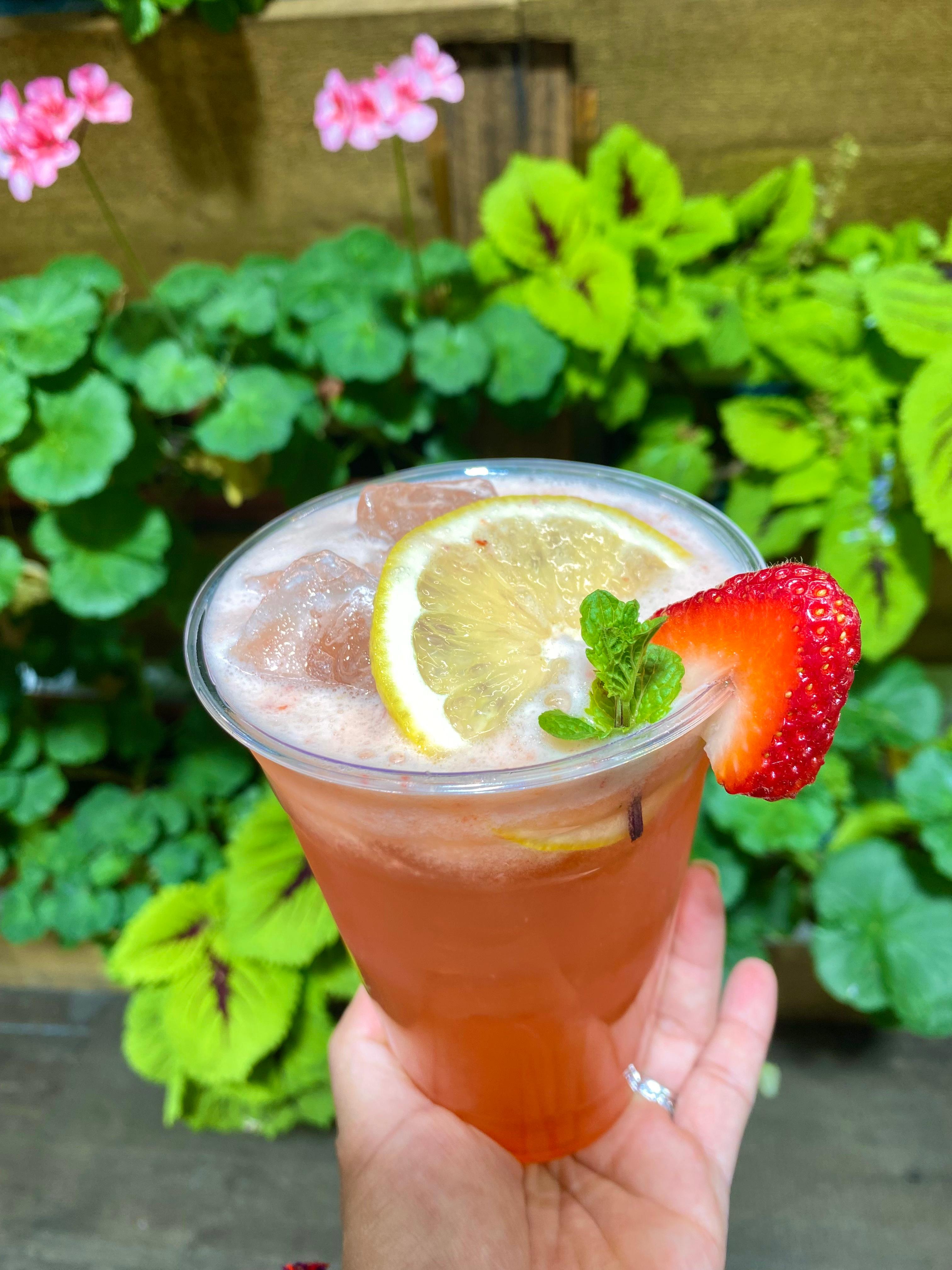Fresh Strawberry Lemonade.